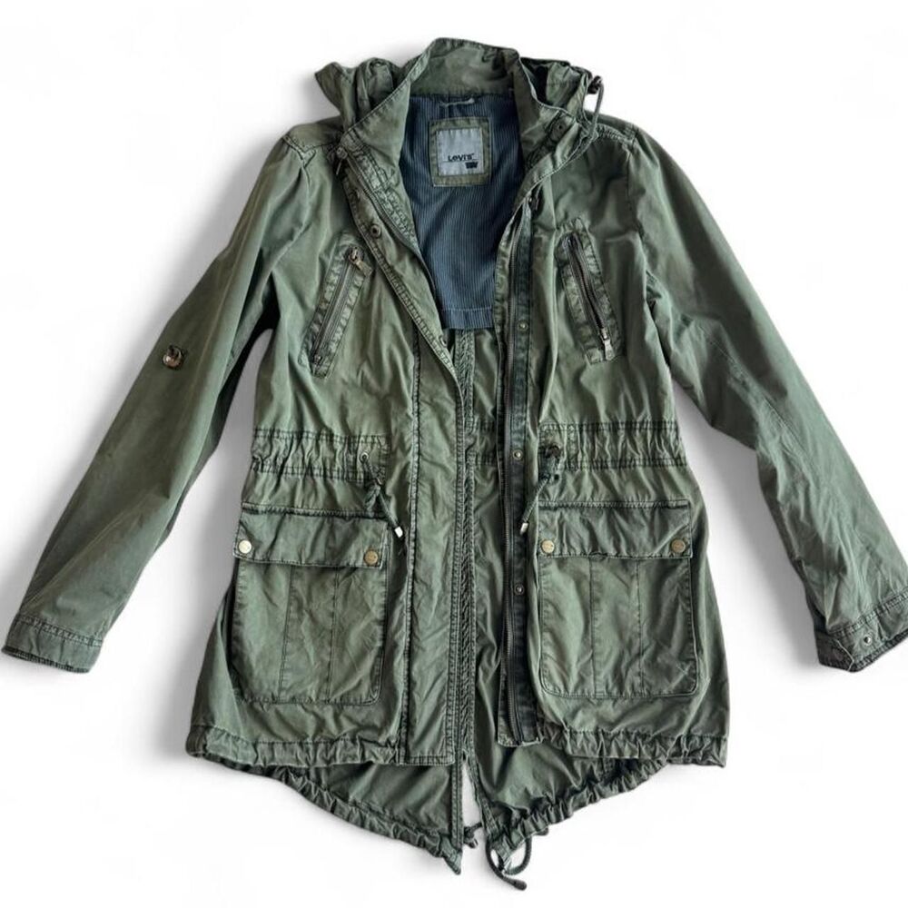 Levi-s Women's Khaki and Green Jacket